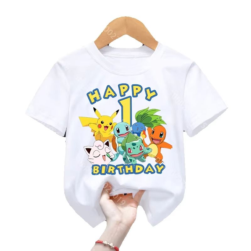 Pokemon Anime Merchandise - تي شيرت عيد ميلاد سعيد برسومات