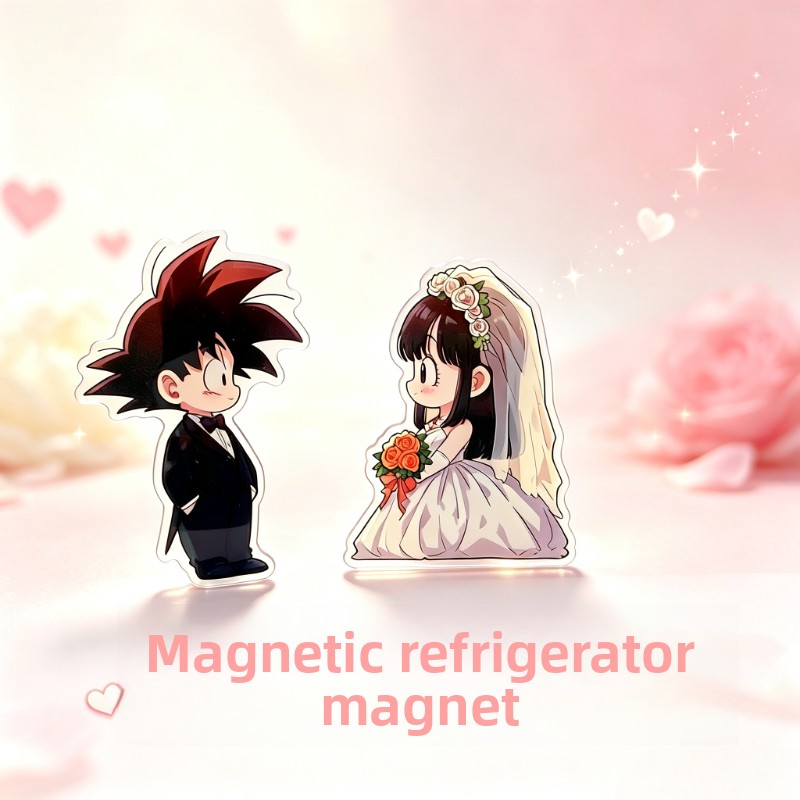 Anime Themed Merchandise - مغناطيس ثلاجة أكريليك بتصميم فستان زفاف