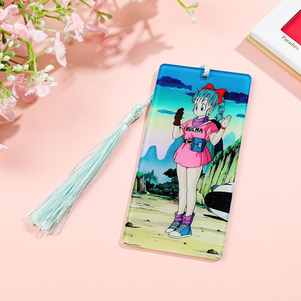 فاصل كتب أكريليك بتصميم شرابة  - مراجعة Anime Merchandise In Japan وسعره