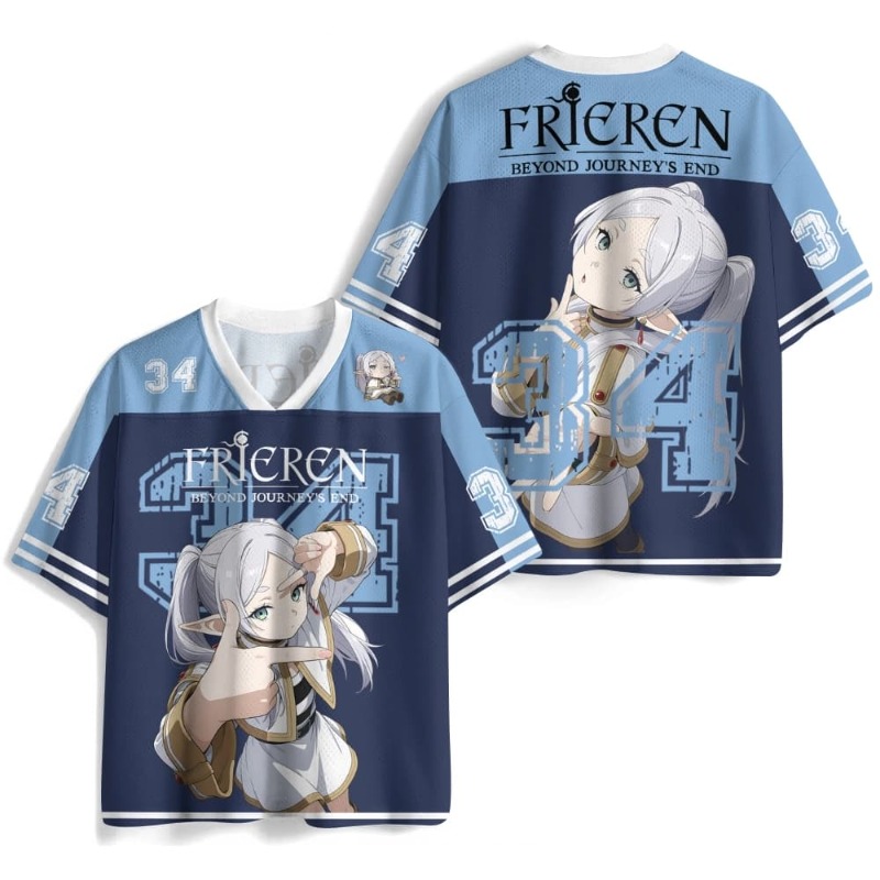 قميص كرة قدم قصير للأطفال من F - مراجعة Frieren Anime Merchandise وسعره
