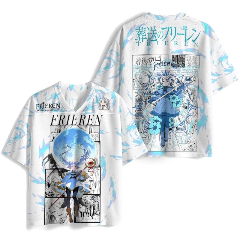 قميص كرة قدم قصير للأطفال من F - مراجعة Frieren Anime Merchandise وسعره