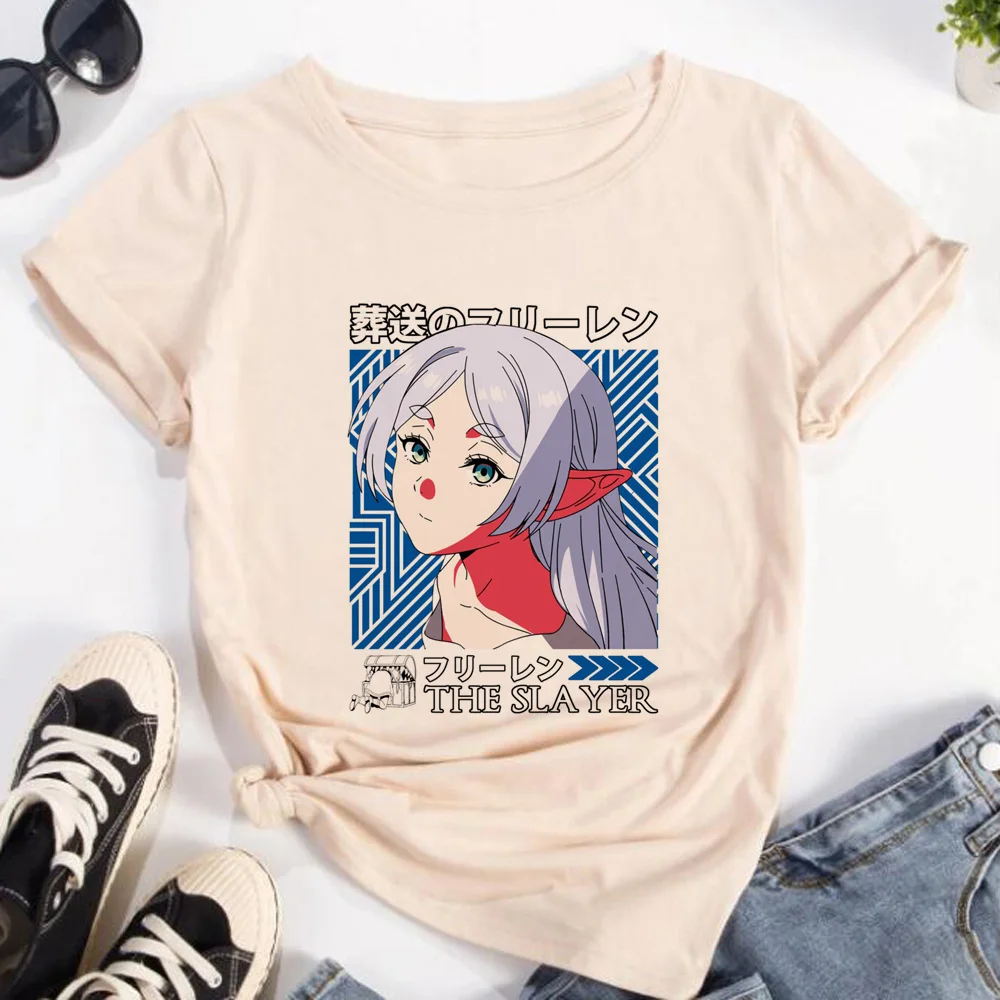 تي شيرت فريرين للنساء، ملابس ا - مراجعة Frieren Anime Merchandise وسعره